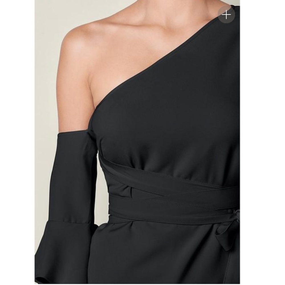 One Shoulder Ruffle Top - Picture 4 of 4